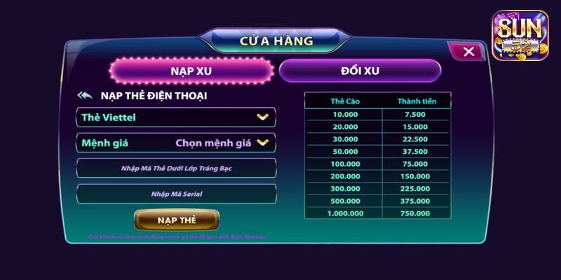 Các phương thức nạp tiền sun52 phổ biến tại hệ thống Các phương thức nạp tiền sun52 phổ biến tại hệ thống